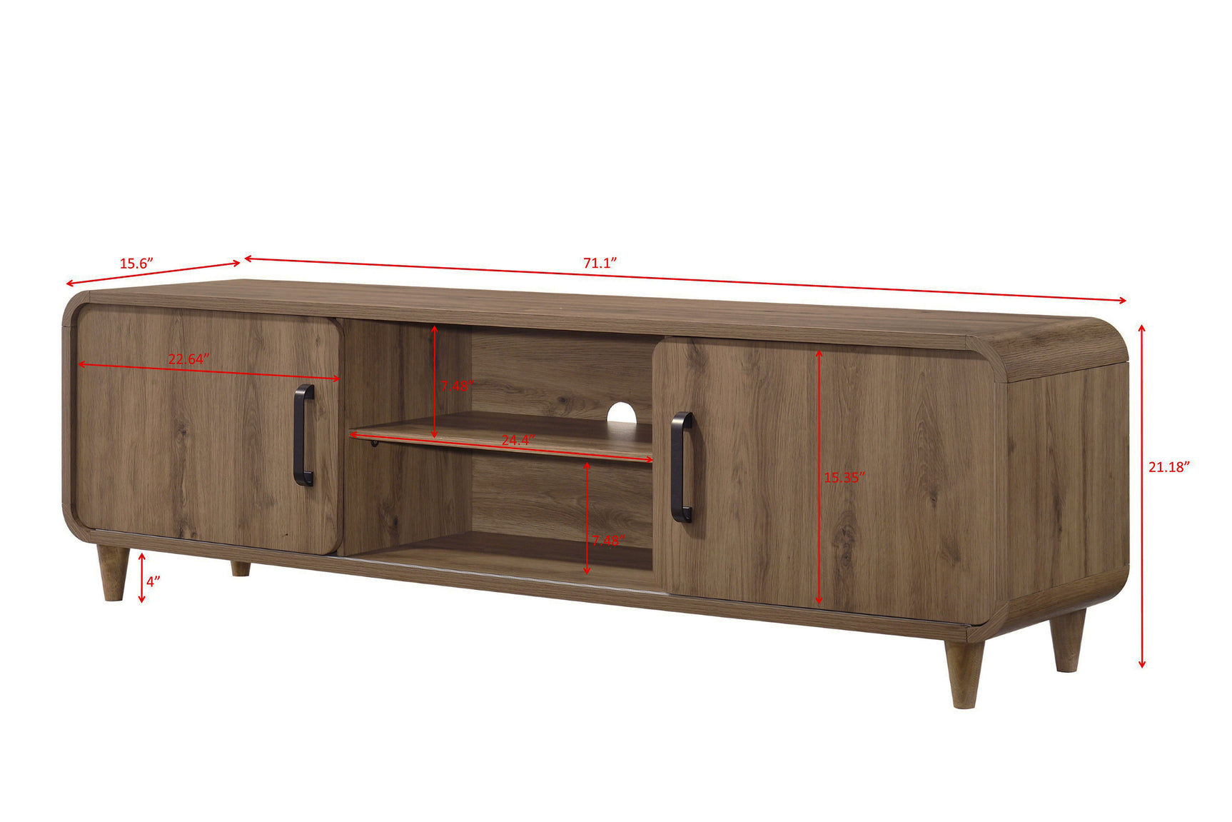 Nyomi Light Brown TV Stand