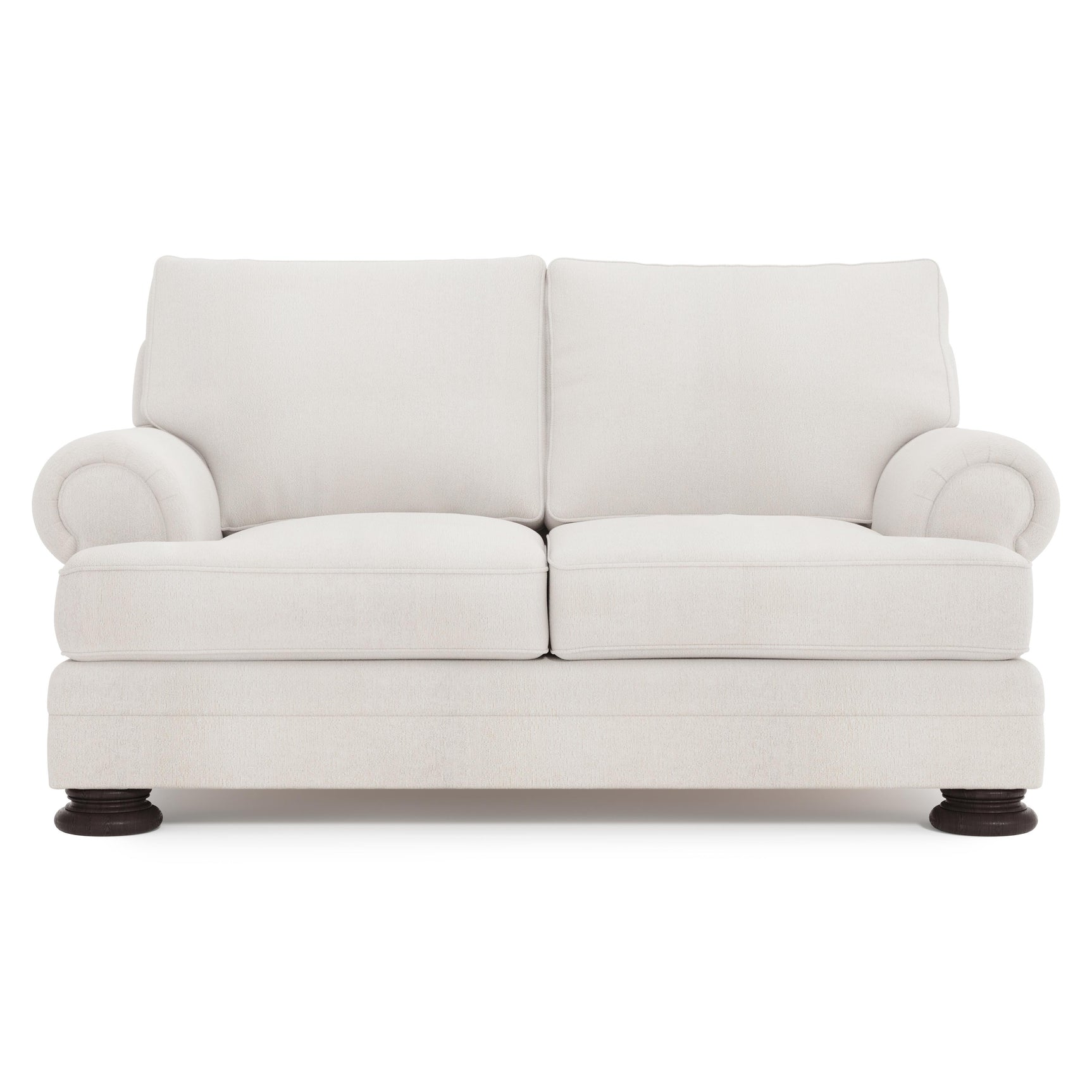 Foster Mocha Loveseat Without Pillows & Nails