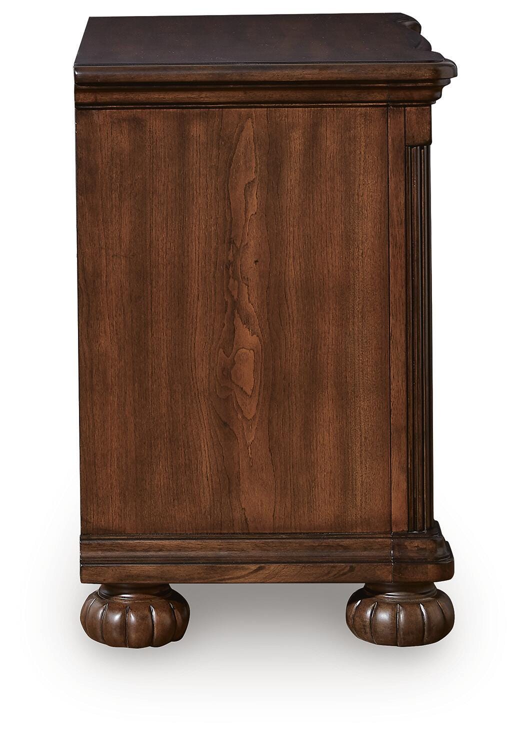 Lavinton Brown California King Poster Bed, Dresser, Mirror and 2 Nightstands