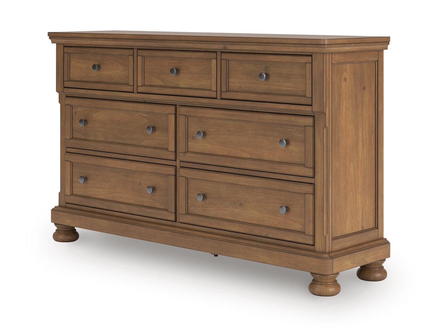Feddinger Medium Brown California King Panel Storage Bed, Dresser and Nightstand