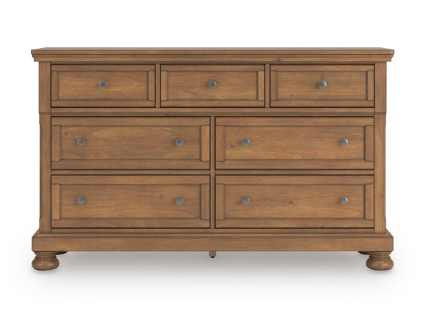 Feddinger Medium Brown California King Panel Storage Bed, Dresser and Nightstand