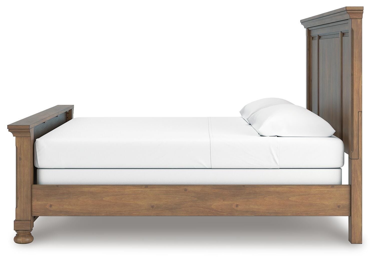 Feddinger Medium Brown King Panel Bed, Dresser, Mirror, Chest and 2 Nightstands