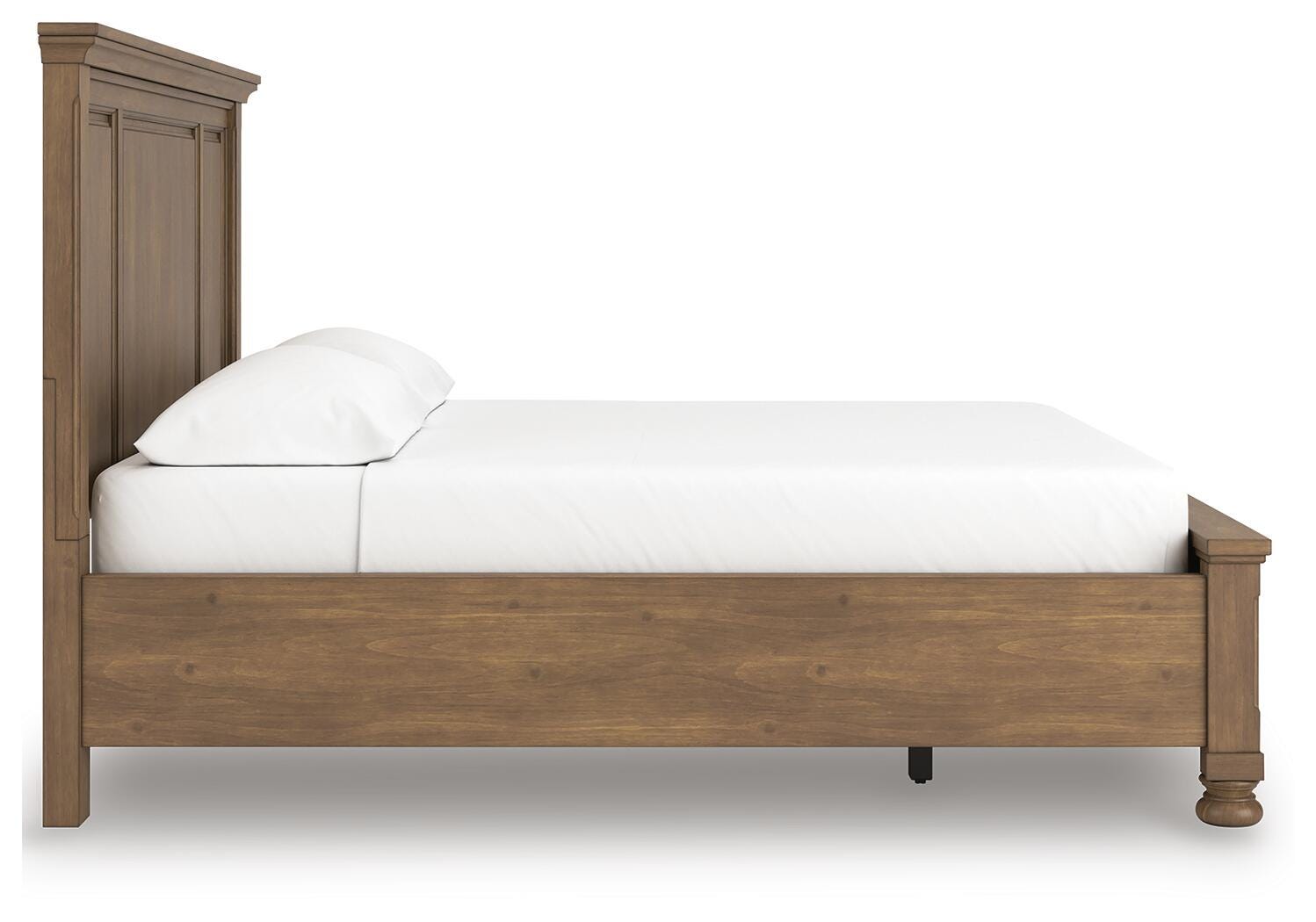 Feddinger Medium Brown California King Panel Storage Bed, Dresser and Nightstand