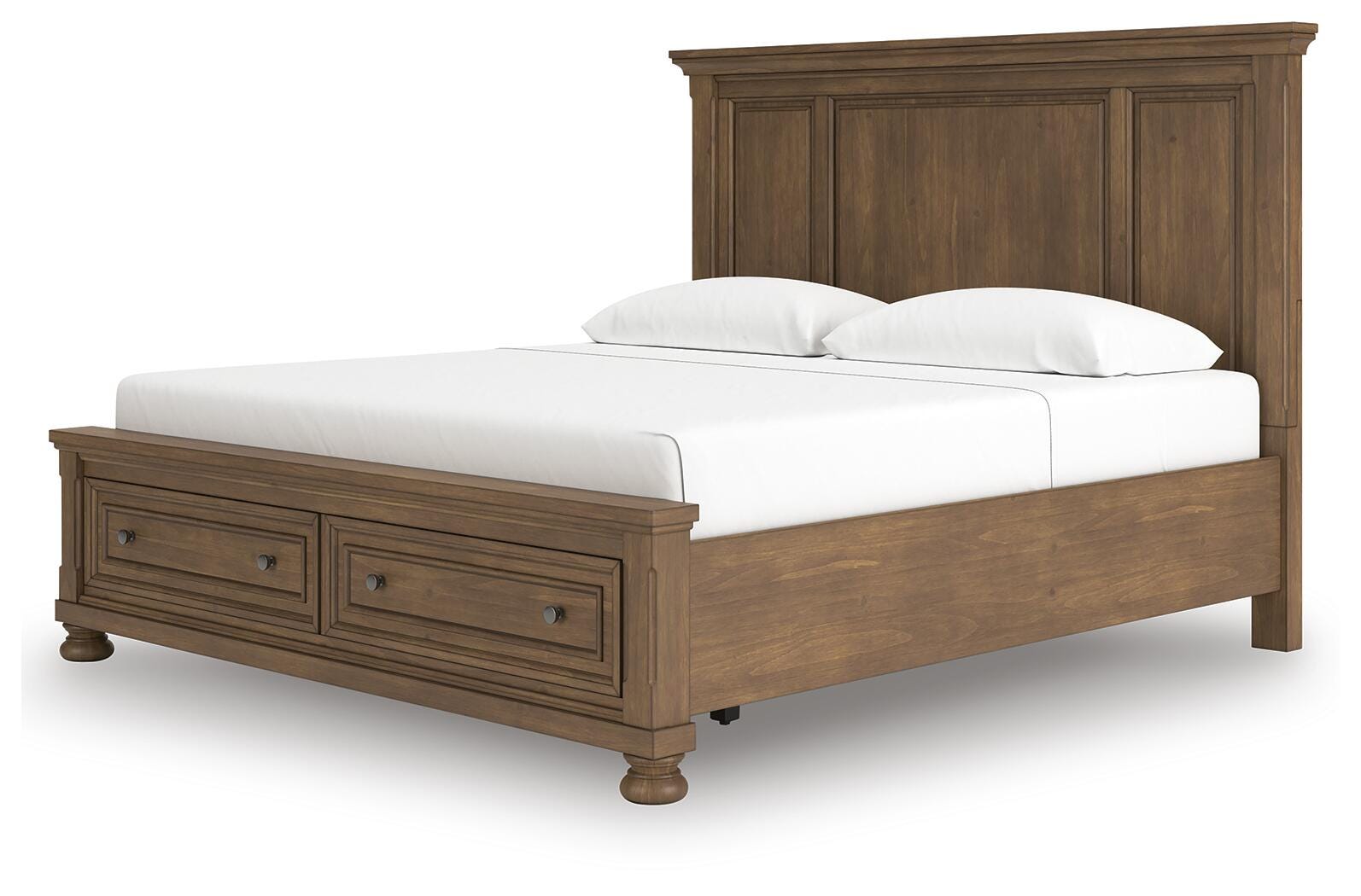 Vandenmore Medium Brown King Panel Storage Bed