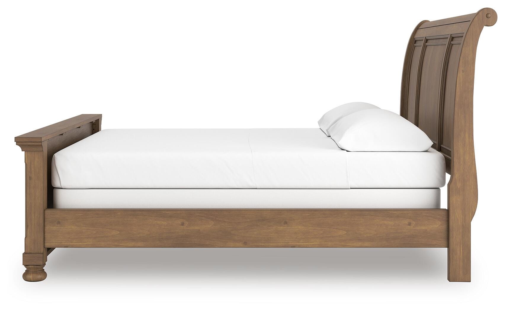 Vandenmore Medium Brown California King Sleigh Bed