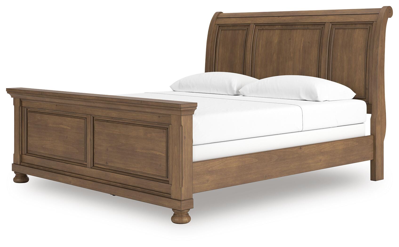 Vandenmore Medium Brown King Sleigh Bed
