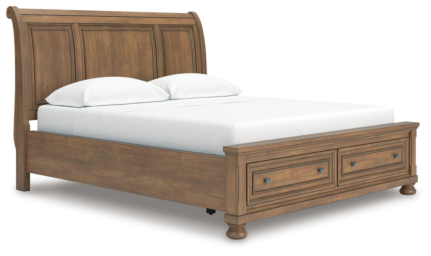 Vandenmore Medium Brown California King Storage Sleigh Bed
