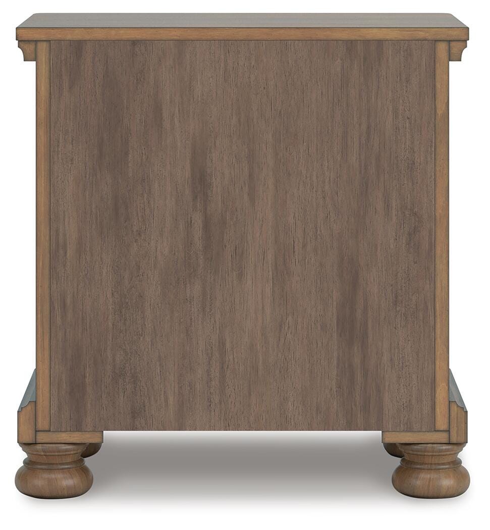 Feddinger Medium Brown King Panel Bed, Dresser, Mirror, Chest and 2 Nightstands