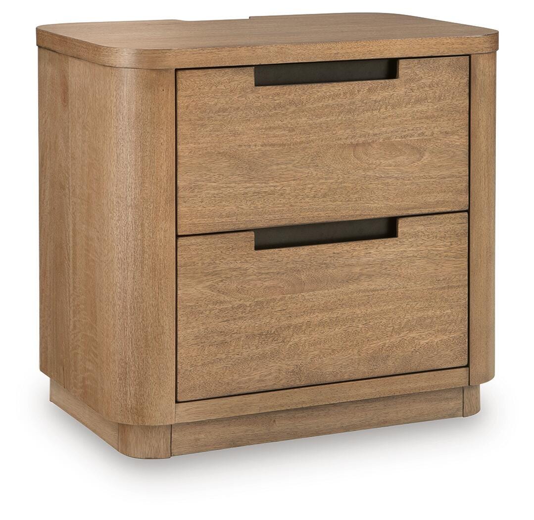 Pamaria Light Brown Nightstand