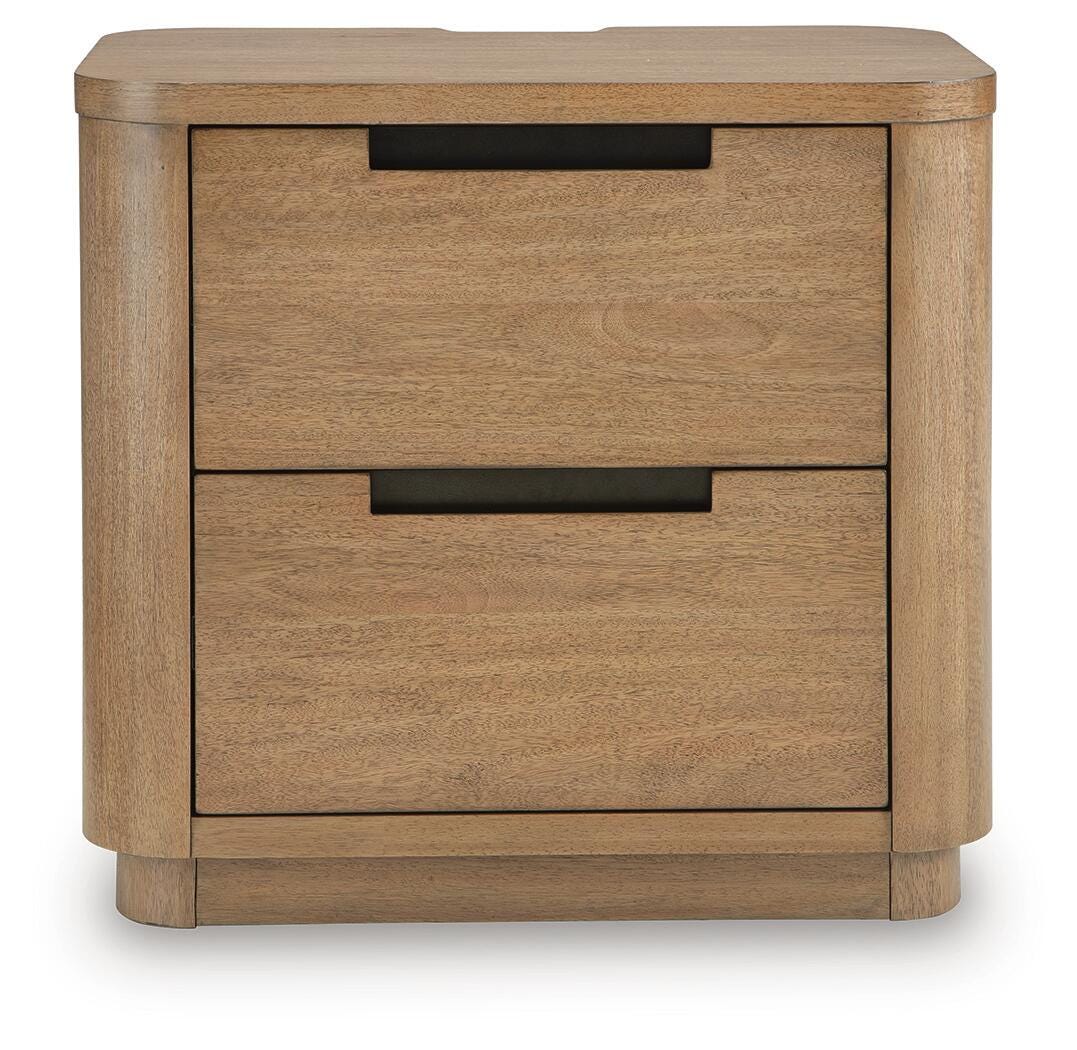 Pamaria Light Brown Nightstand