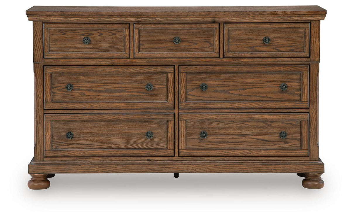 Zackaryn Warm Brown Dresser