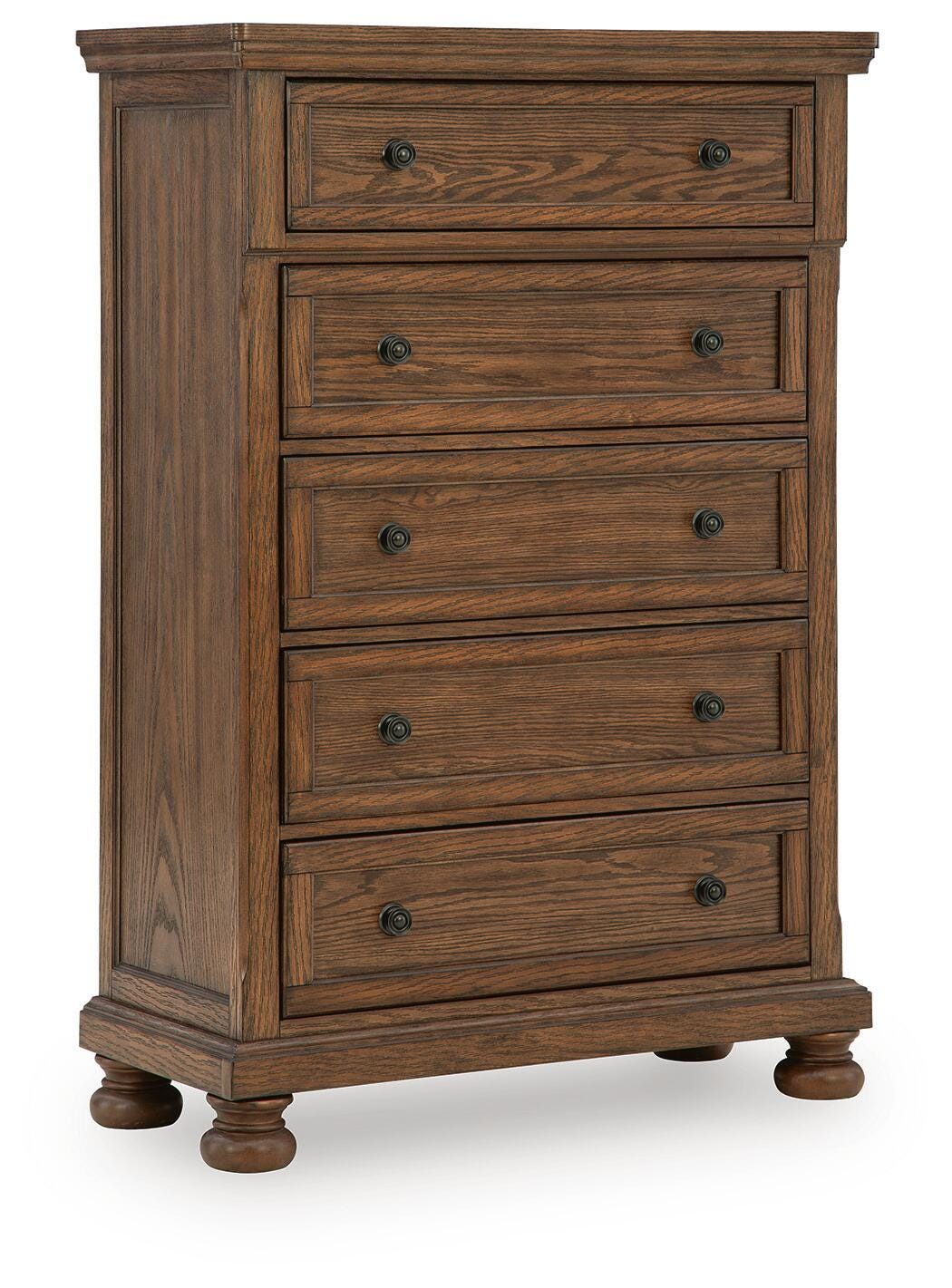 Zackaryn Warm Brown Chest of Drawers