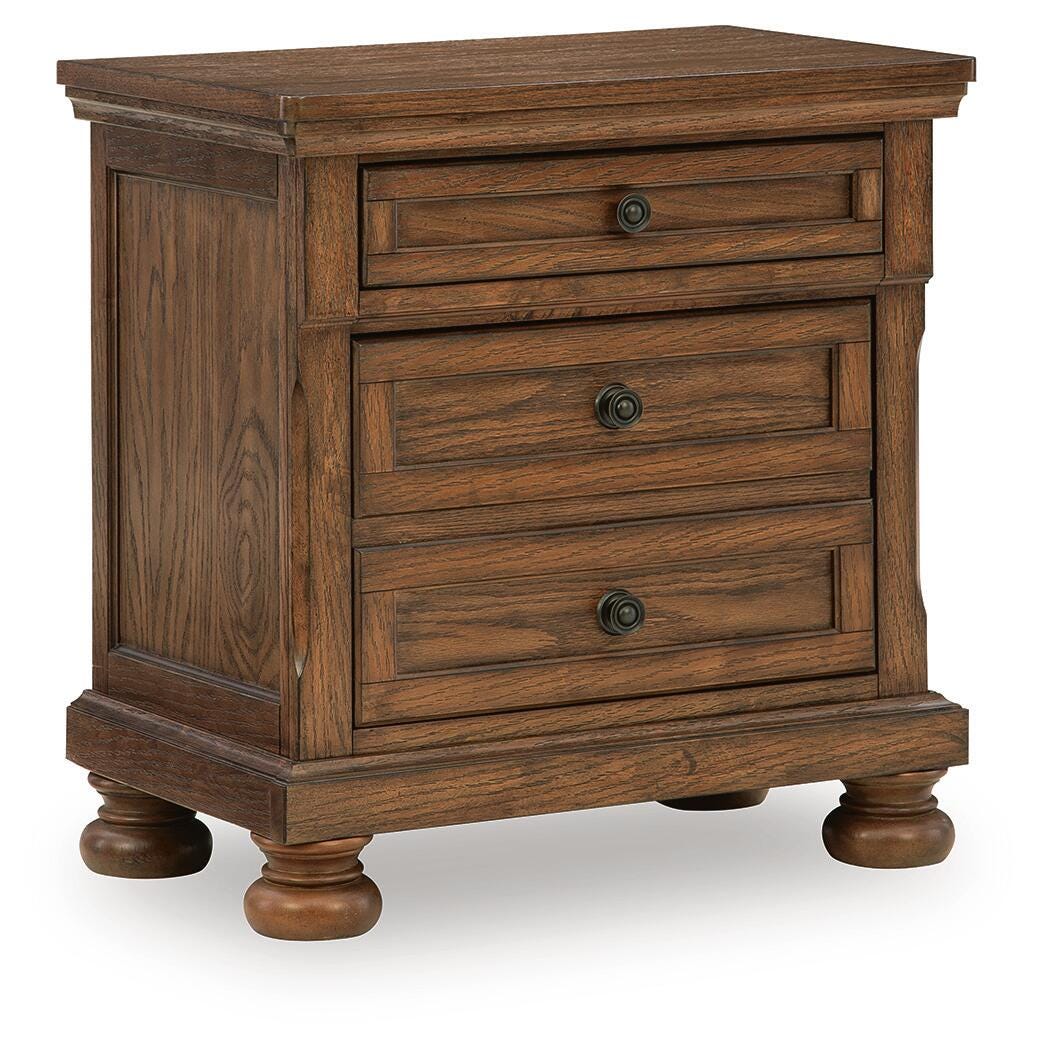 Zackaryn Warm Brown Nightstand