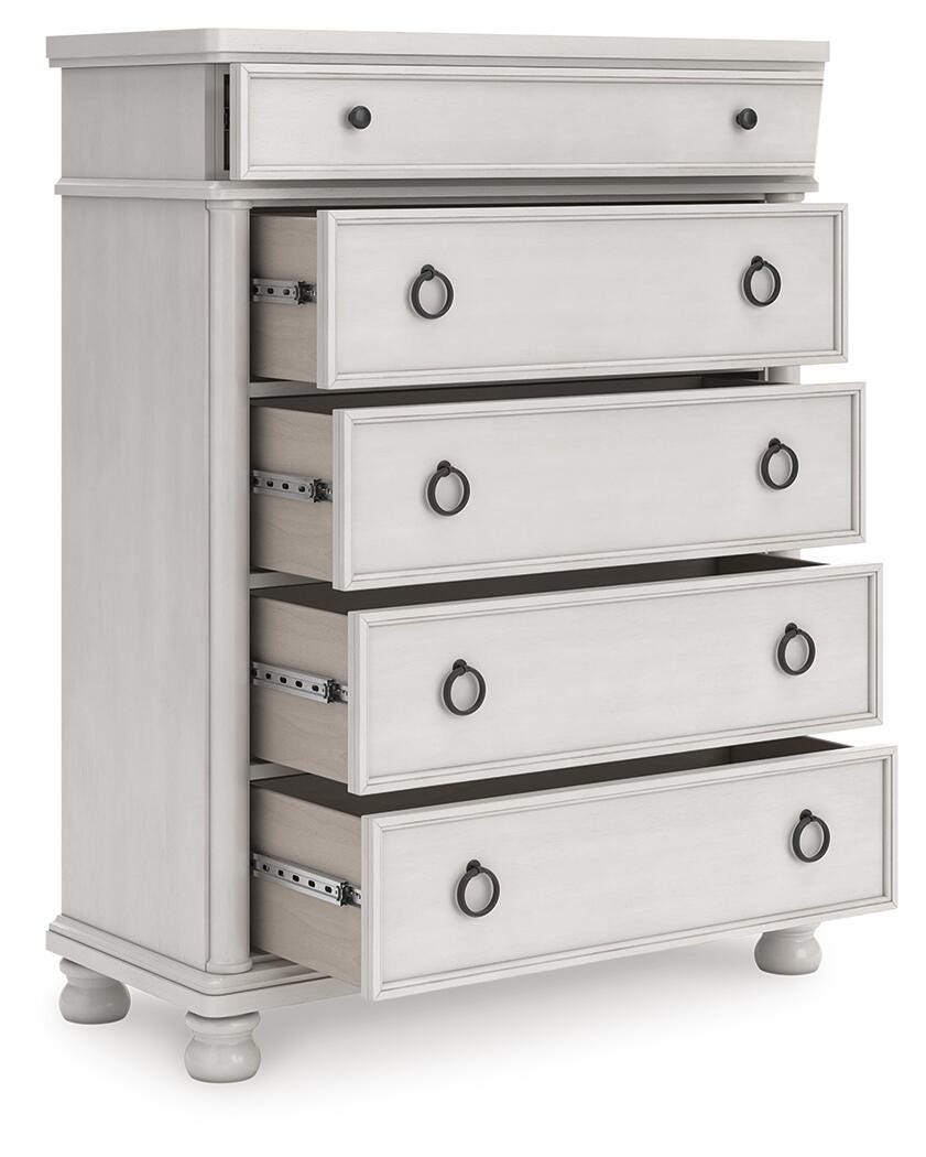 Chadworth Antique White Chest of Drawers (Online Special Price)