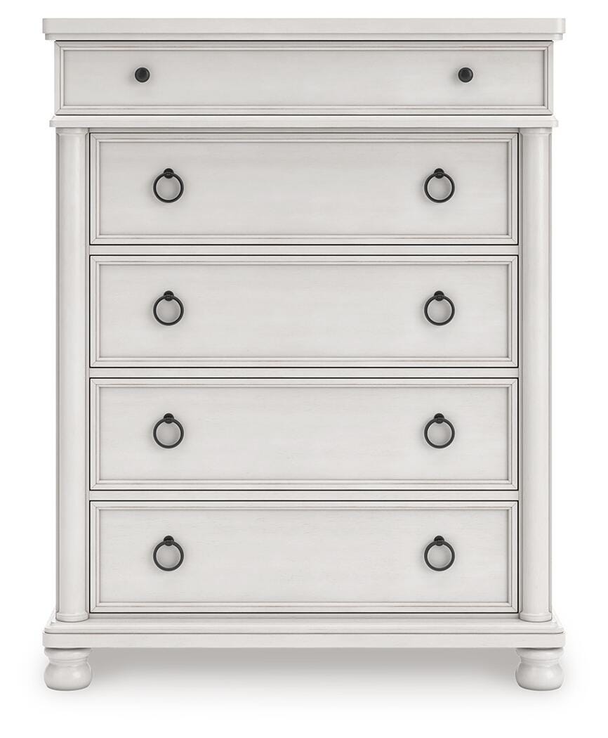 Chadworth Antique White Chest of Drawers (Online Special Price)