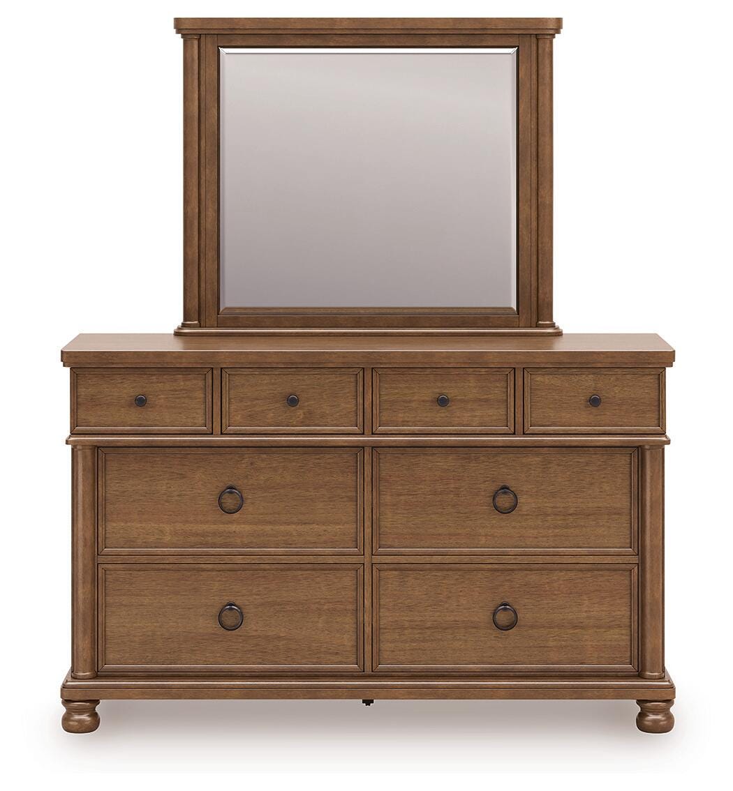 Chadworth Brown Dresser and Mirror (Online Special Price)