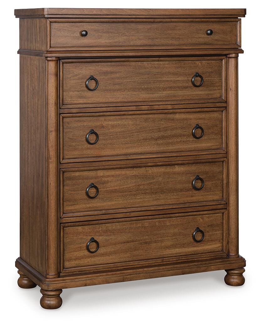 Chadworth Brown Chest of Drawers (Online Special Price)