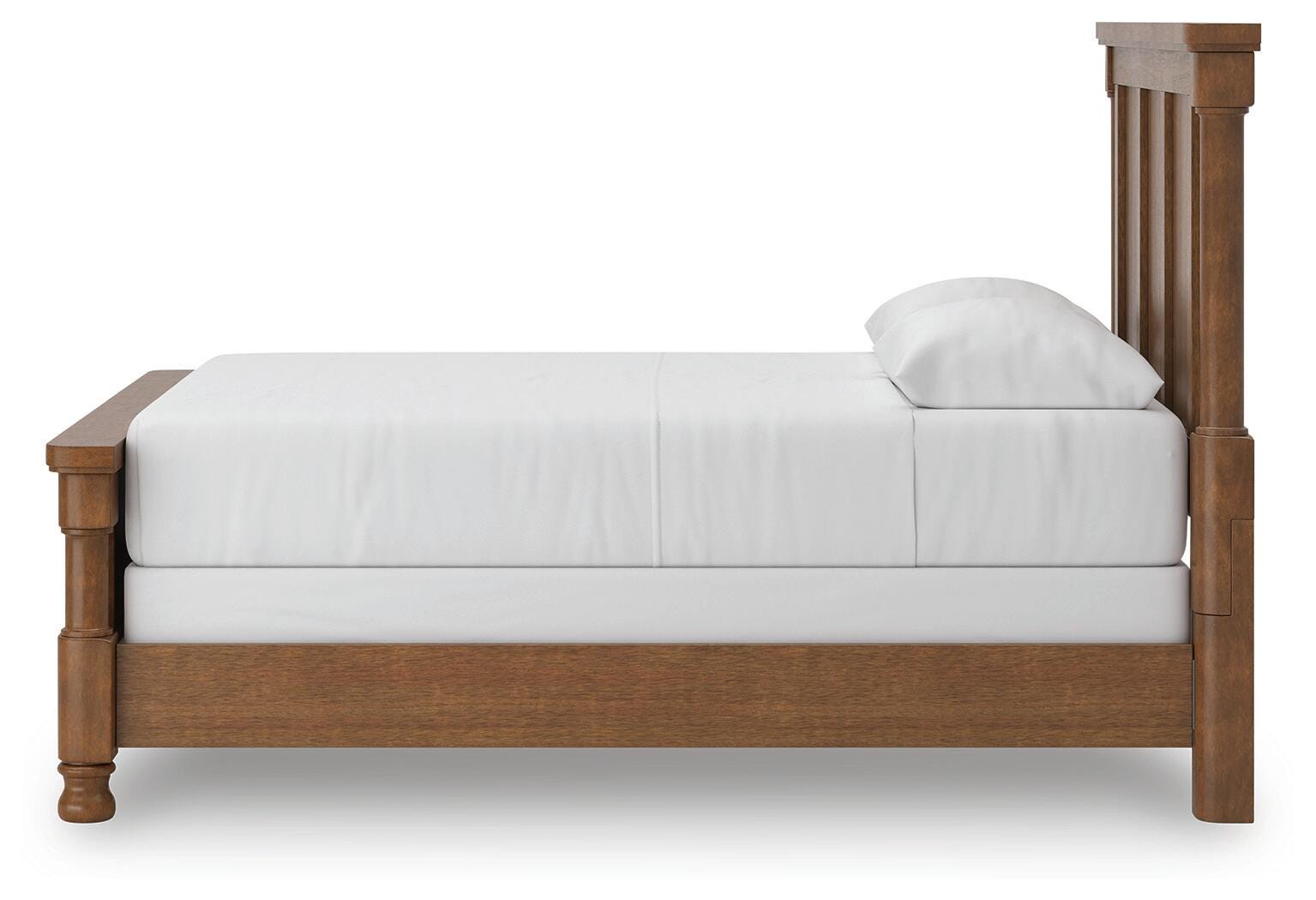Chadworth Brown Queen Poster Bed (Online Special Price)