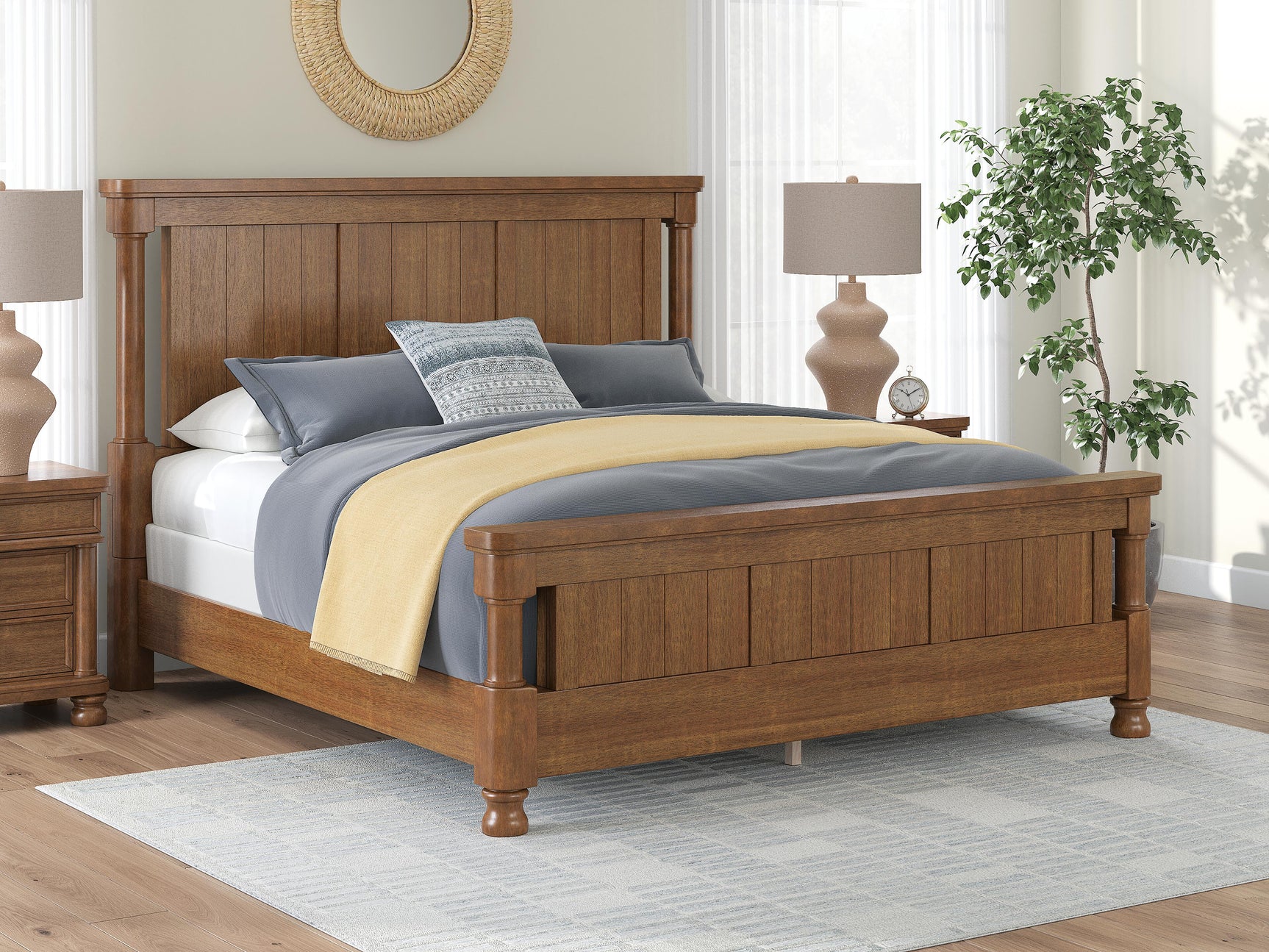 Chadworth Brown King Poster Bed