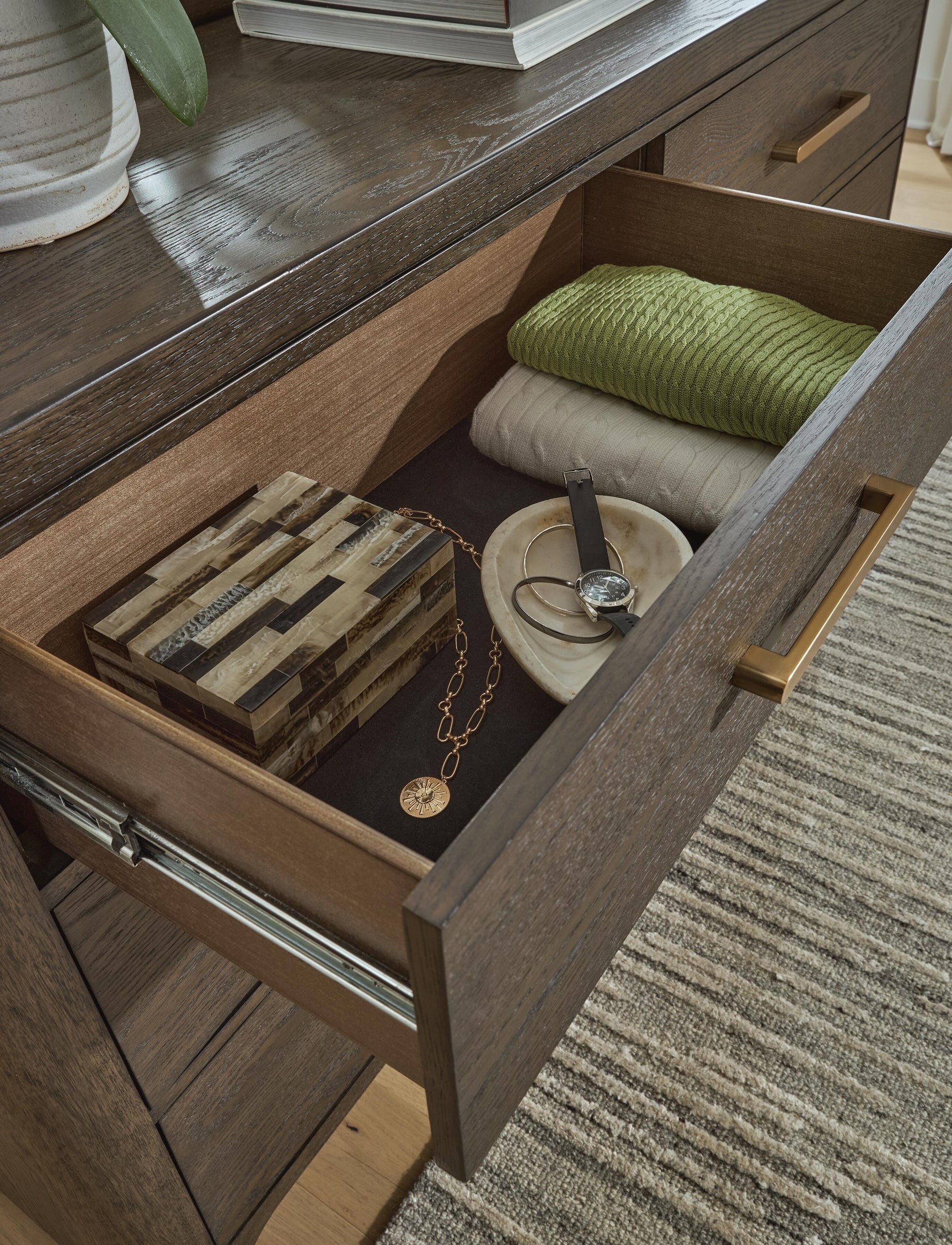 Radkin Burnished Brown Dresser (Online Special Price)