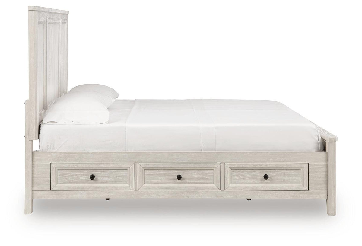 Darbonton Dove White Queen Panel Storage Bed