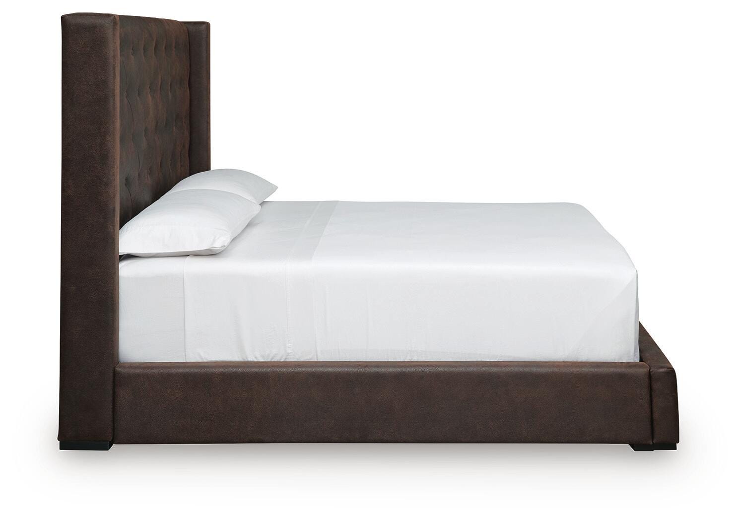 Lavernty Coffee King Upholstered Storage Bed (Online Special Price)