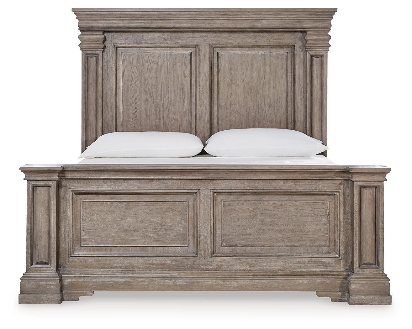 Blairhurst Light Grayish Brown King Panel Bed, Chest and 2 Nightstands