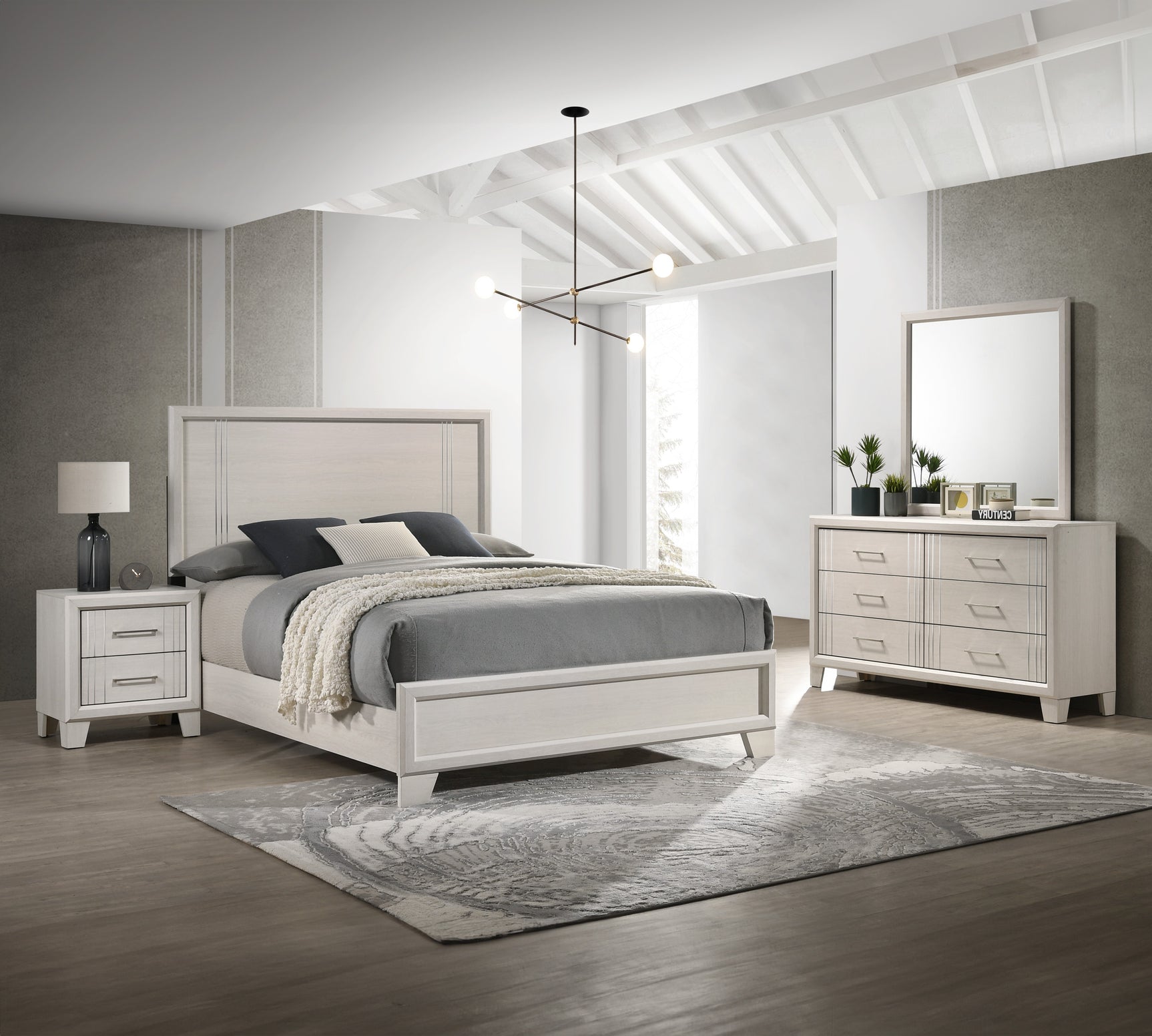 Charlie White Queen Panel Bedroom Set