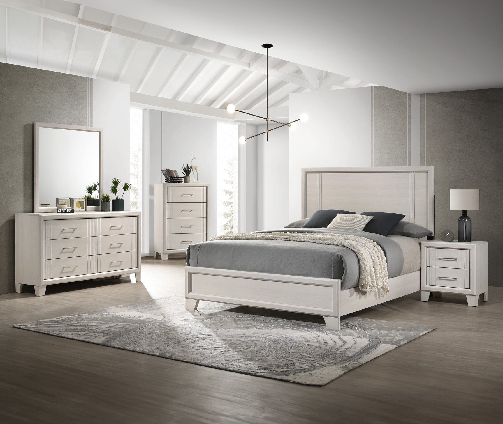 Charlie White Queen Panel Bedroom Set