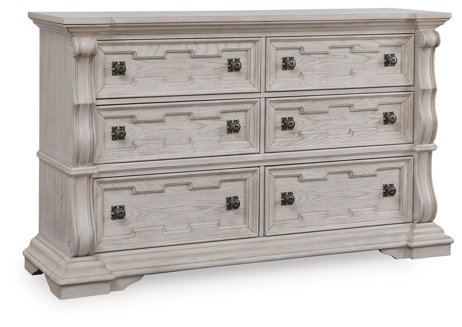 Andonhall Antique White Dresser