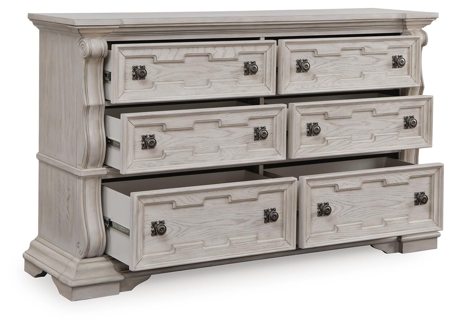 Andonhall Antique White Dresser
