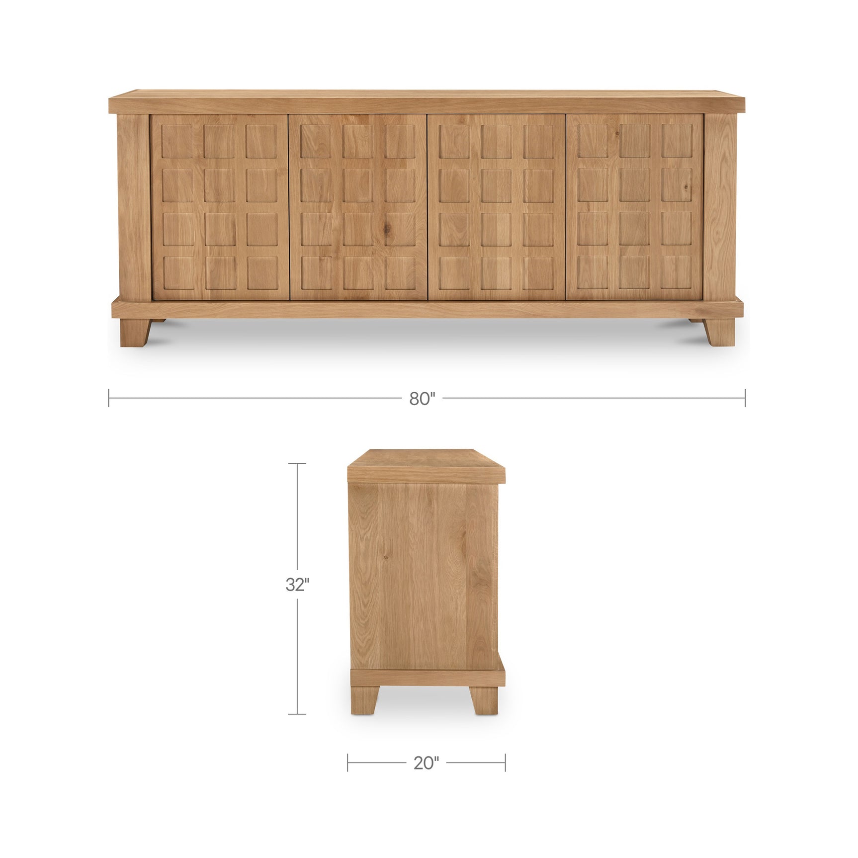 Enya Natural Oak Sideboard