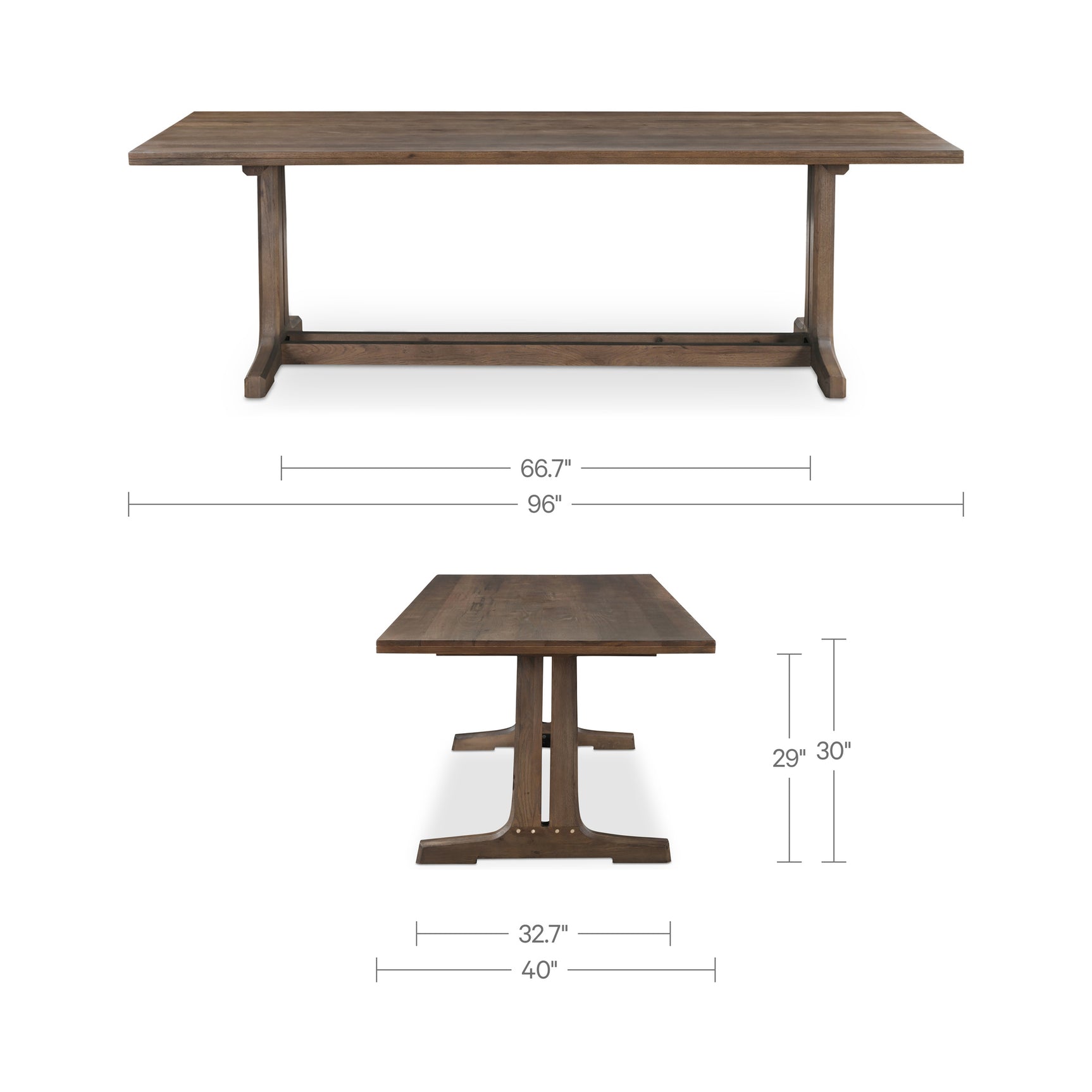 Samuel Dark Brown Dining Table