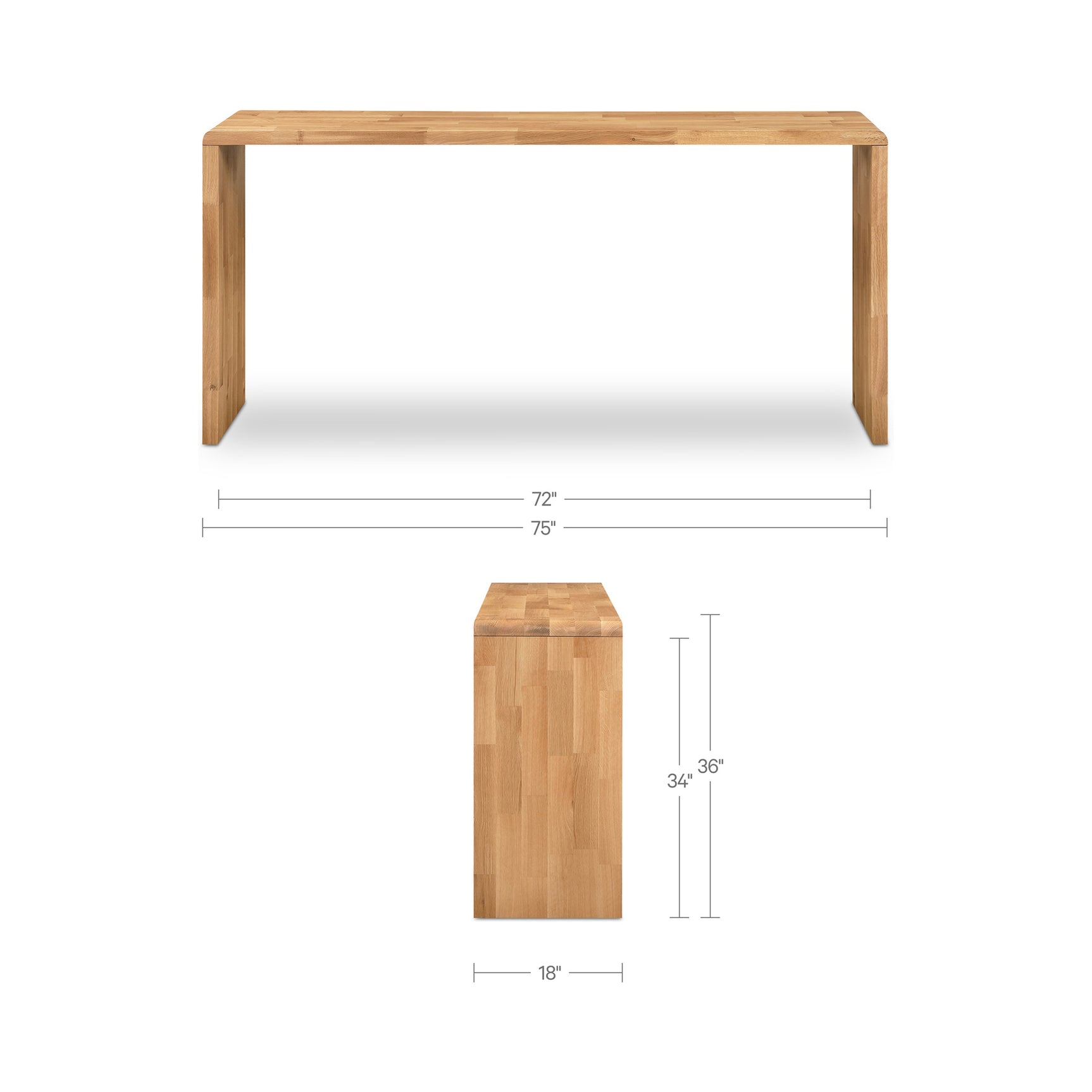 Carrie Natural Counter Table
