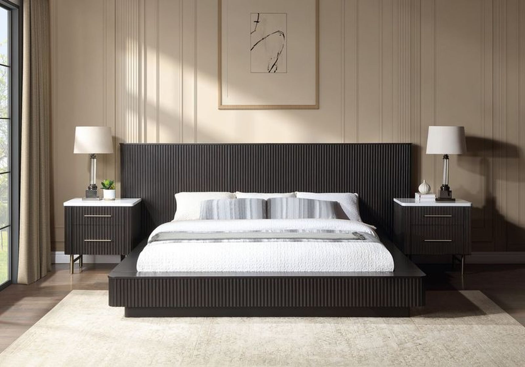 Clayten Espresso Queen Bed