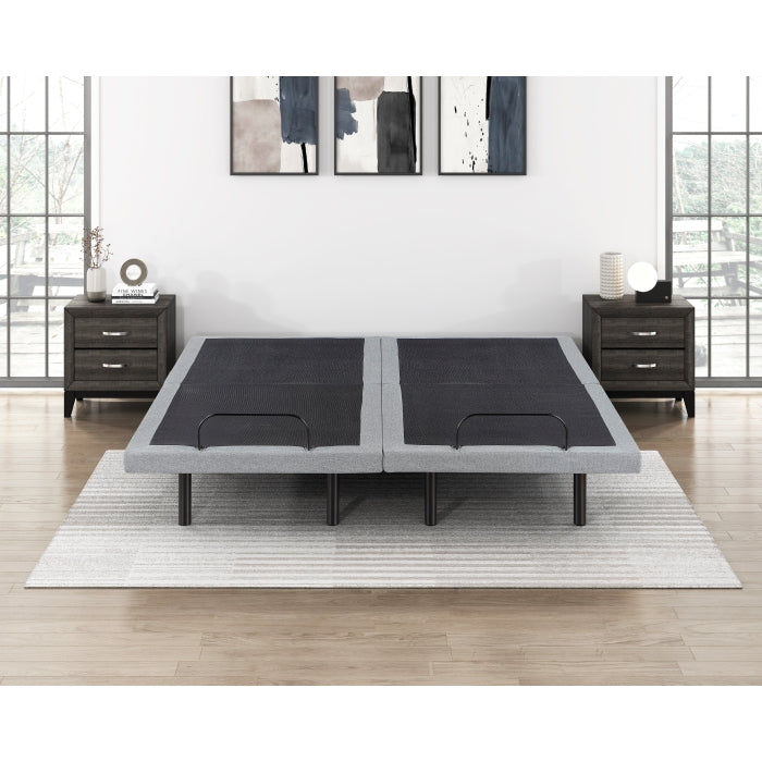 Flex Brown Split Eastern King Power Heads And Foot Adjustable Bed Frames With Massage Zero Gravity Charging Ports And Nightlight