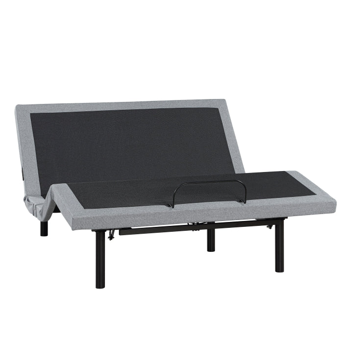 Flex Brown Full Power Head And Foot Adjustable Bed Frame With Massage Zero Gravity Charging Ports And Nightlight