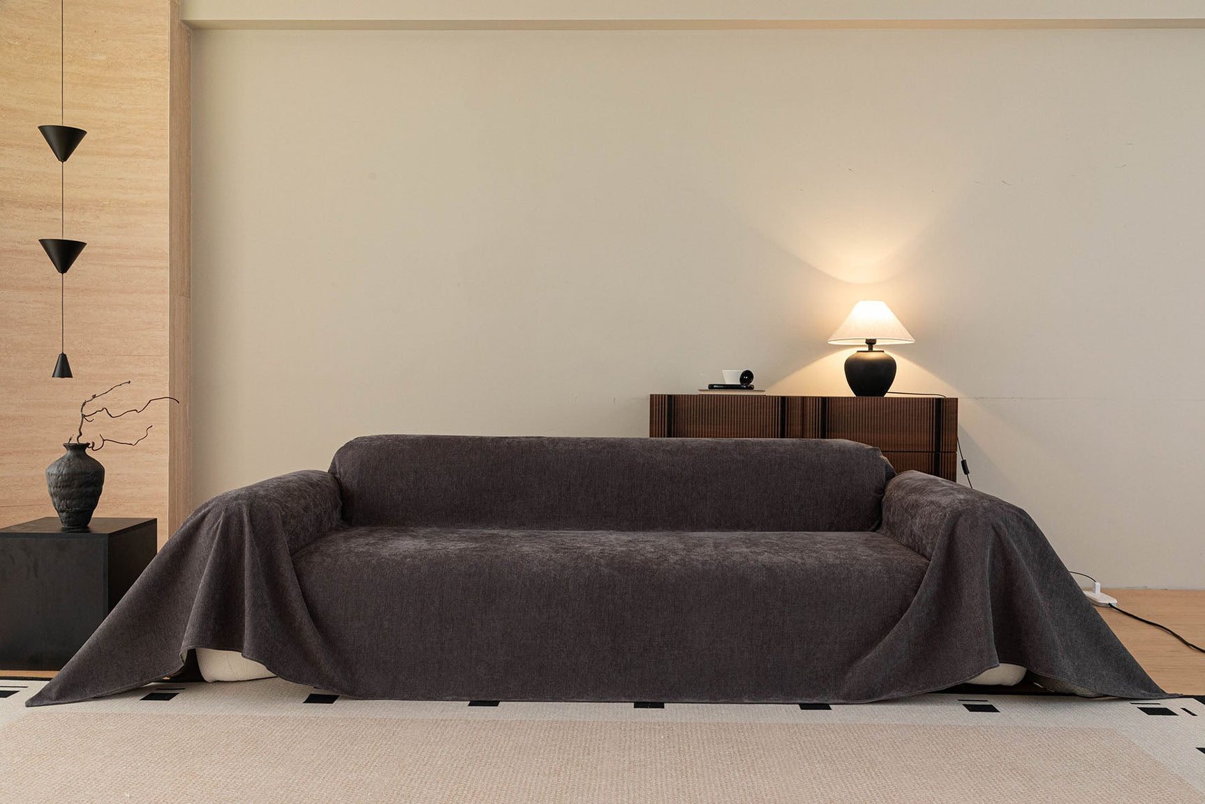 Luxury Pet Friendly Couch Cover, Non-Slip Furniture Protector Blanket for Pets, Kids