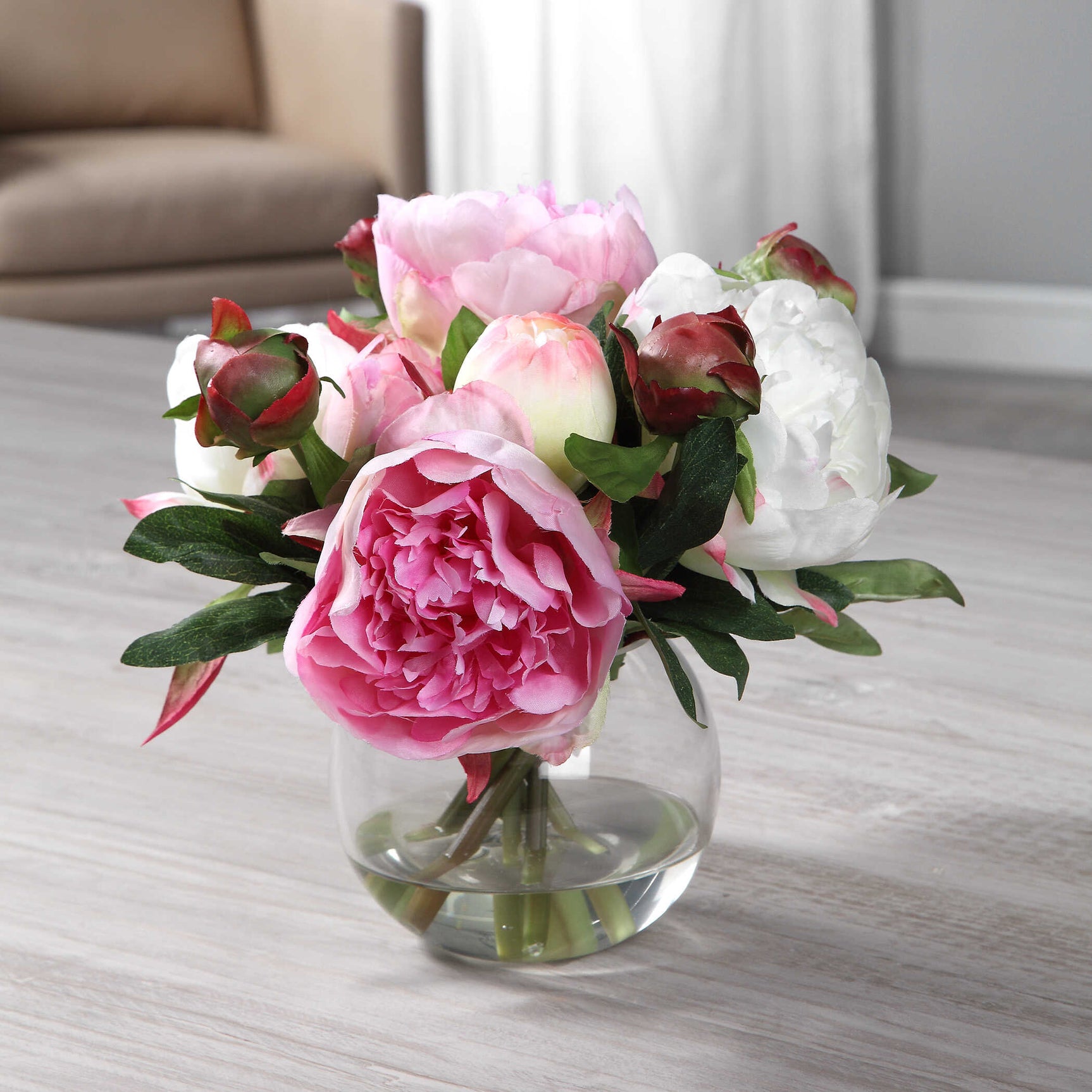 Blaire Pink/White Peony Bouquet