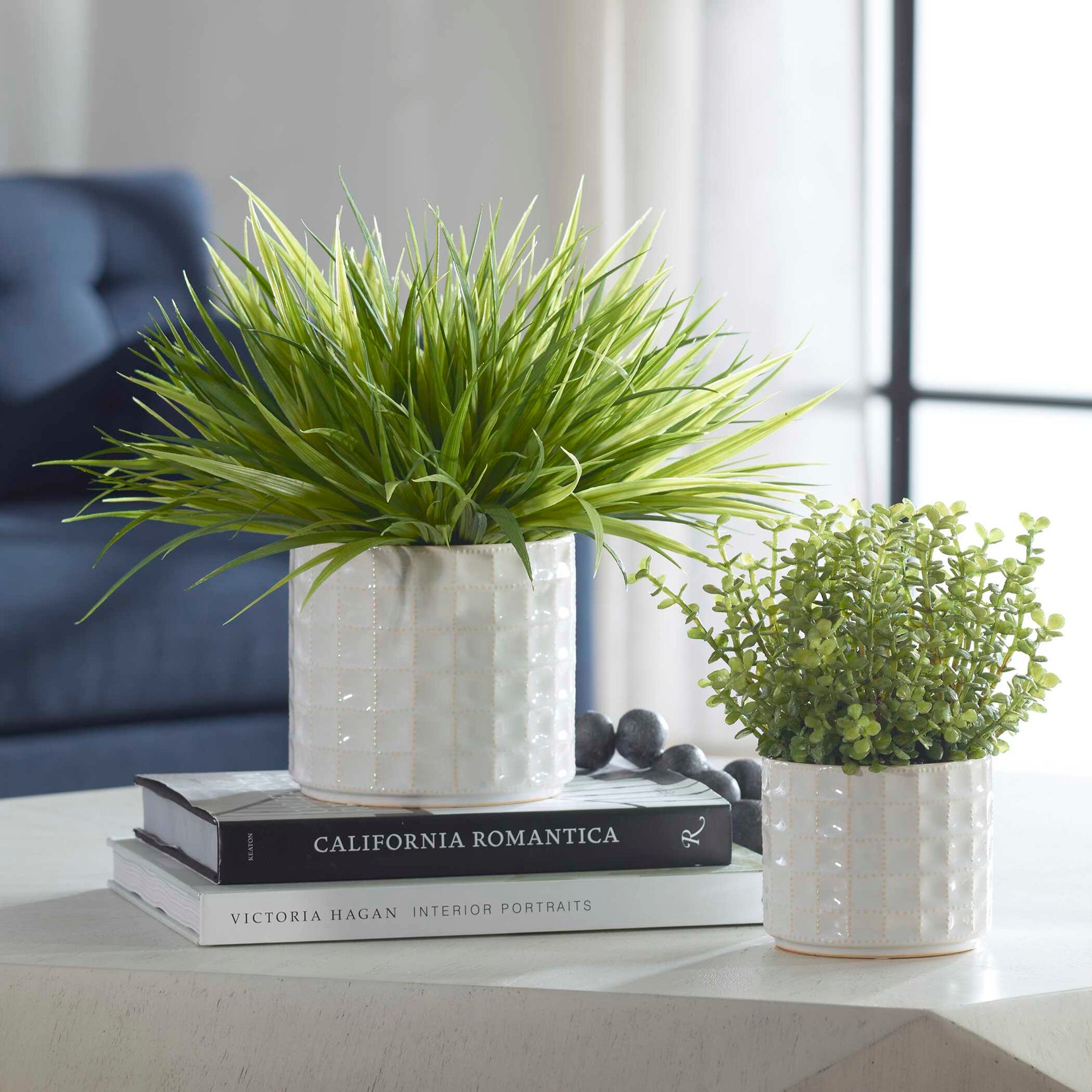 Edgewood Green/White Greenery (Set of 2)