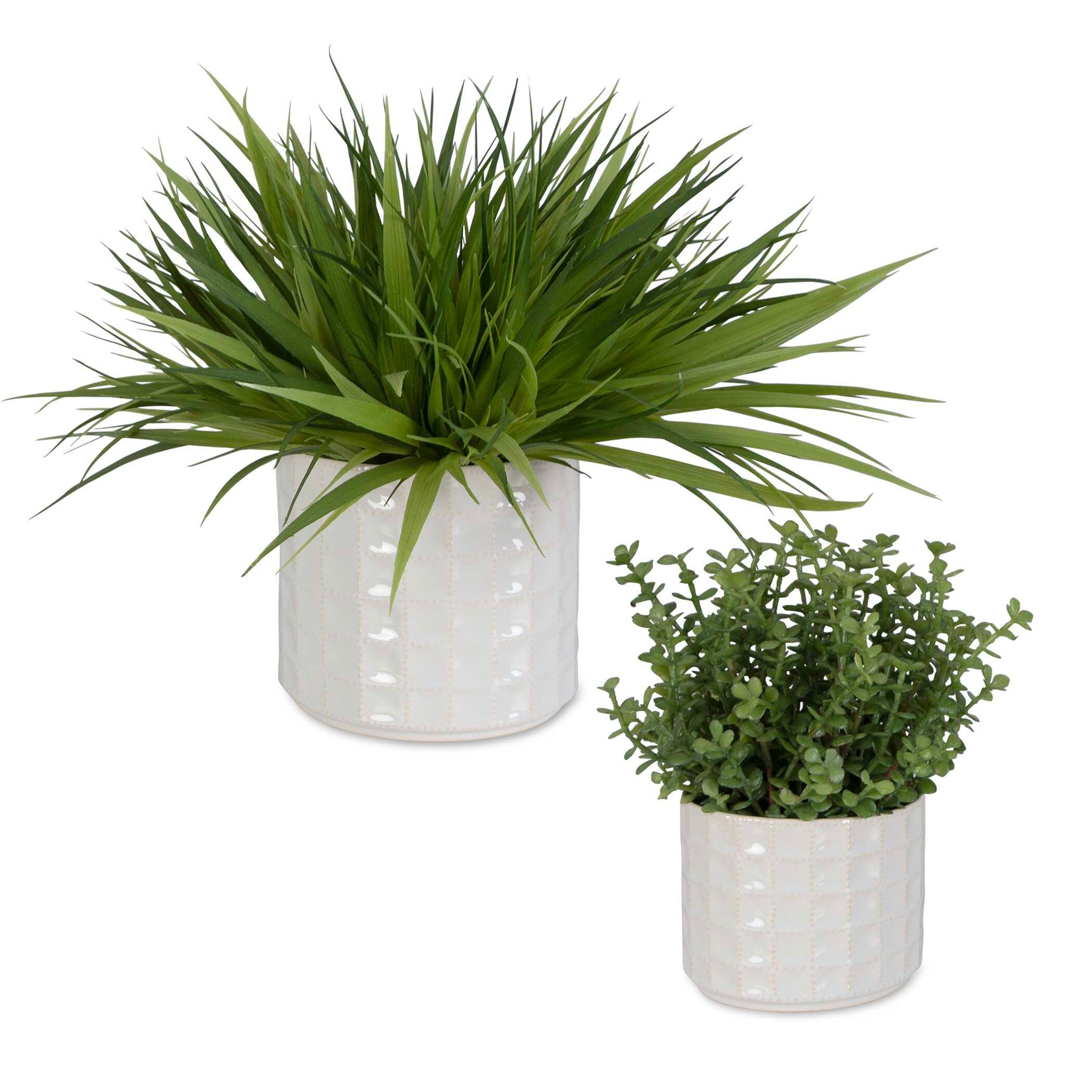 Edgewood Green/White Greenery (Set of 2)
