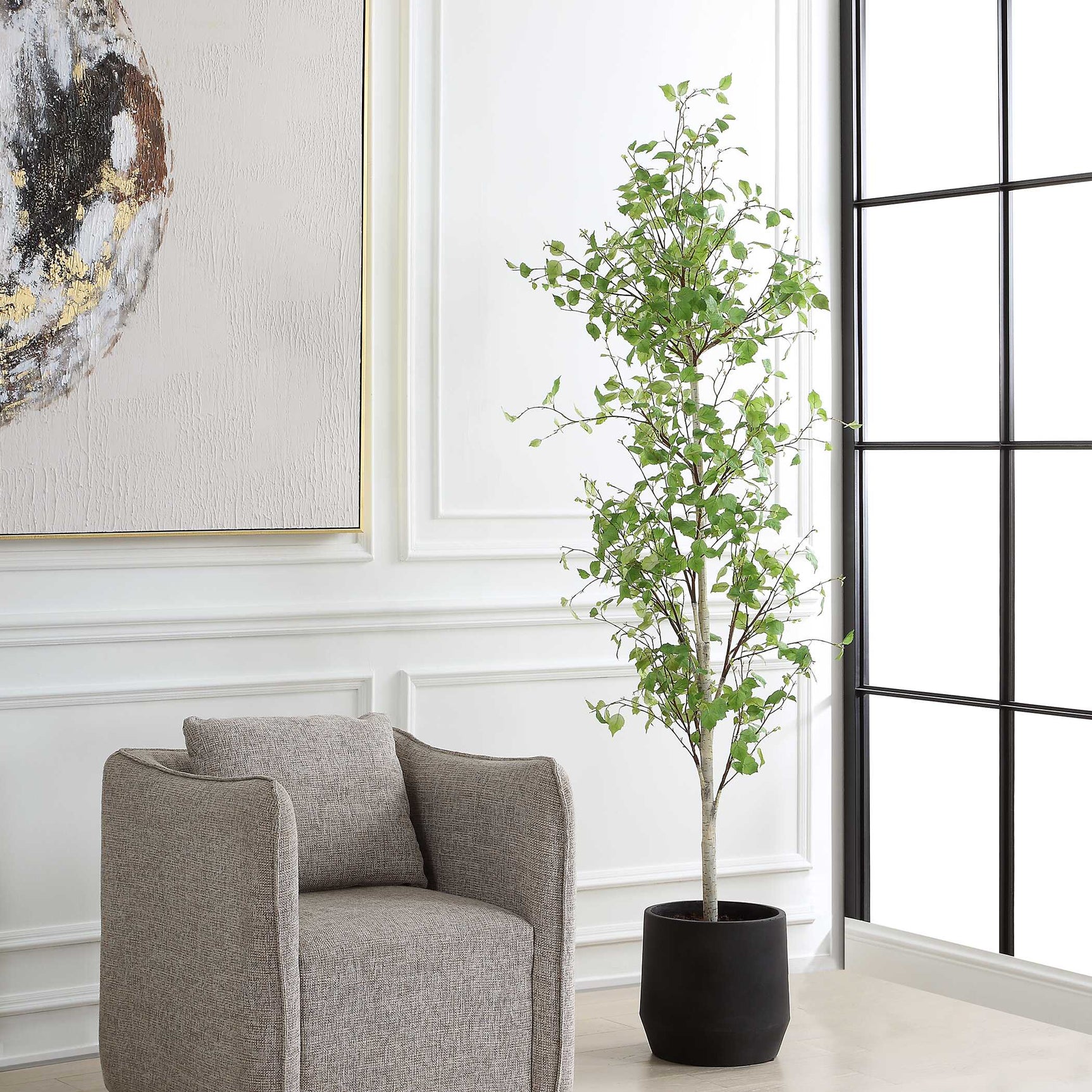 Boreal Birch Potted Tree