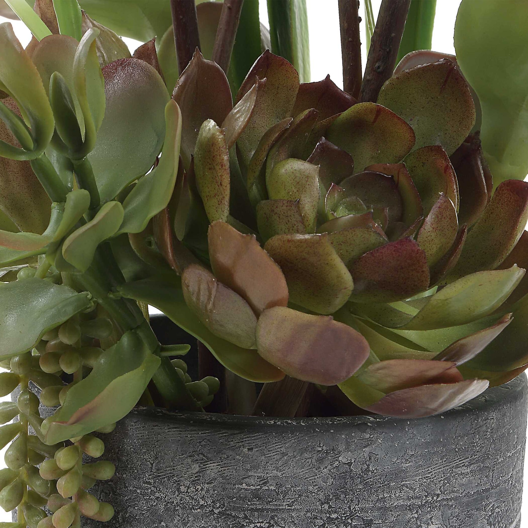 Eterna Orchid Black/Green/White Centerpiece & Vase