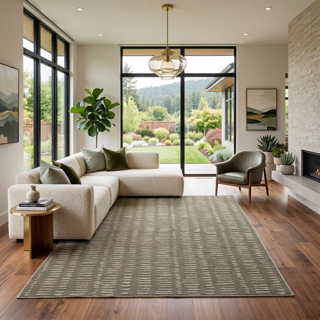 Dragos Modern Washable Area Rug