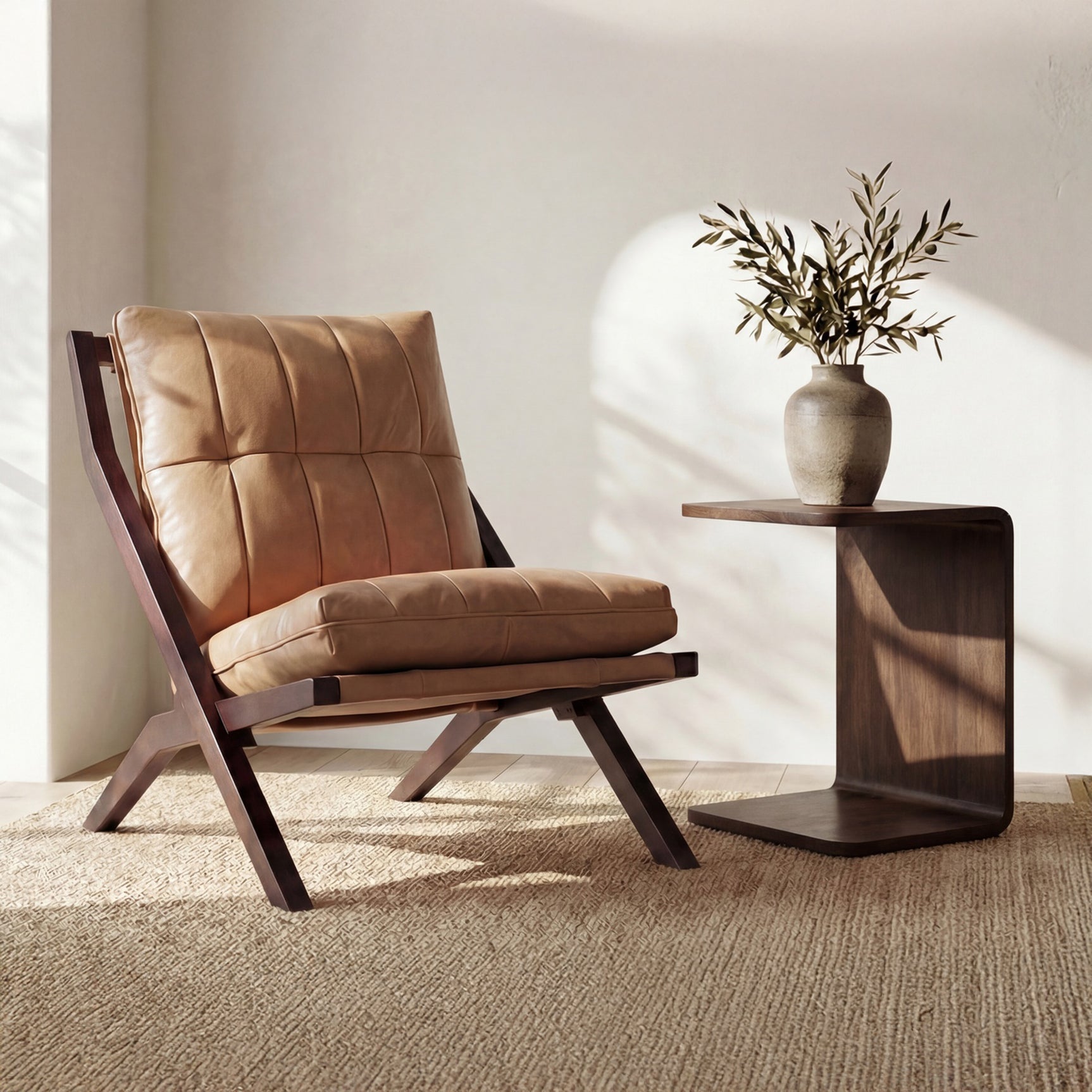 Carrie Dark Brown Side Table