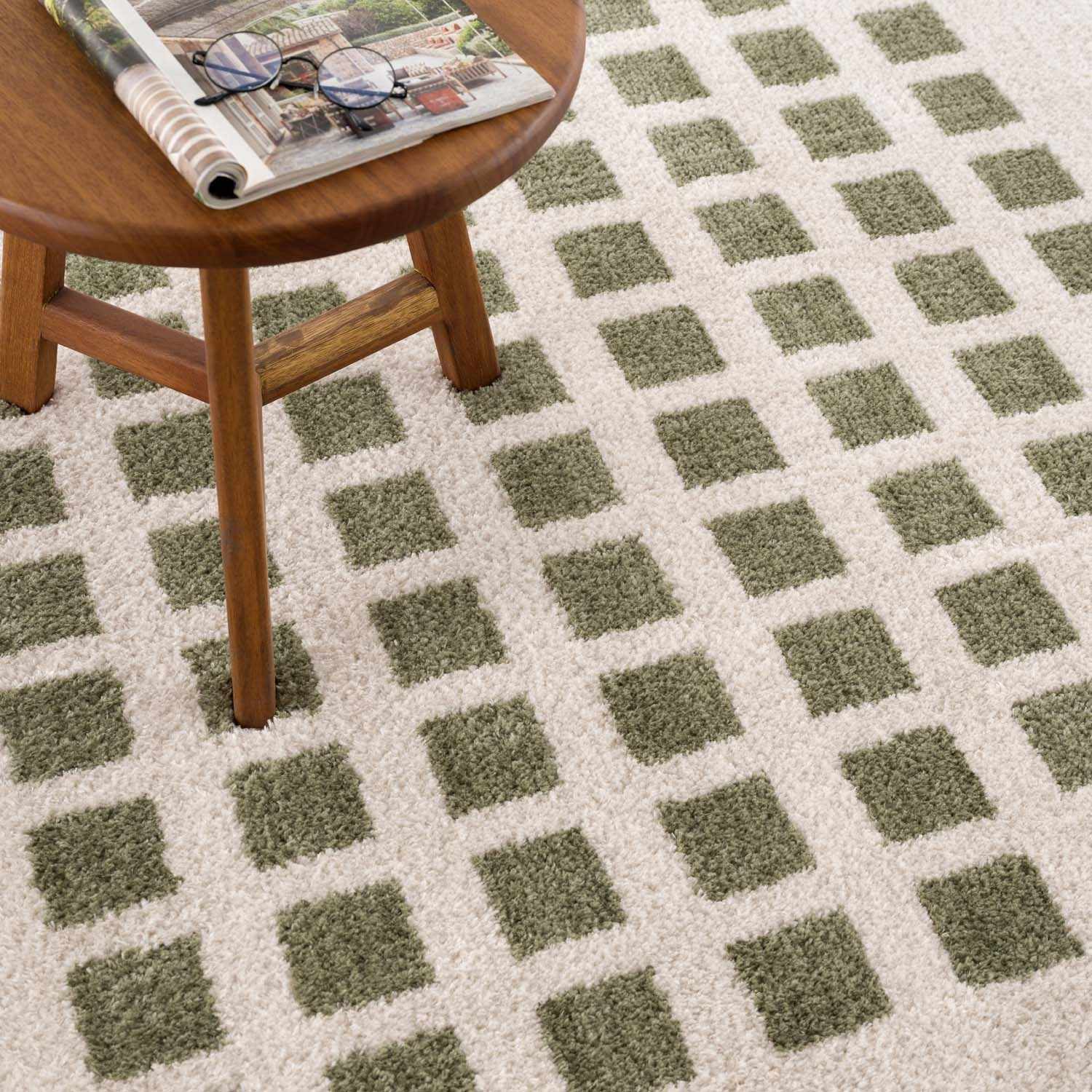 Baback Green Washable Area Rug - Ornate Home