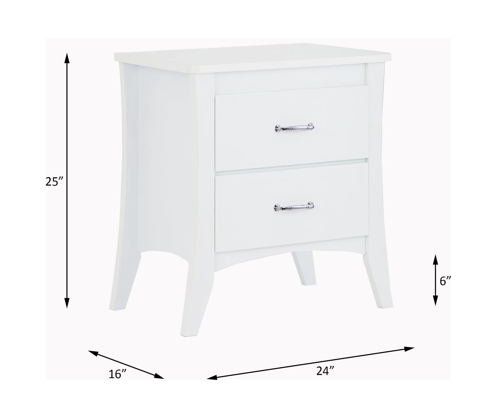 Babb White Accent Table - Ornate Home