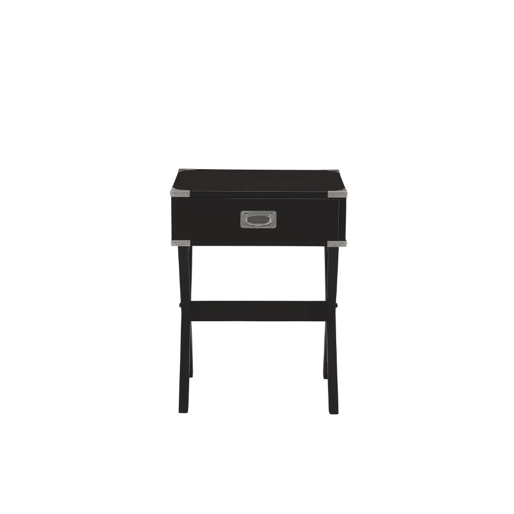 Babs Black End Table - Ornate Home