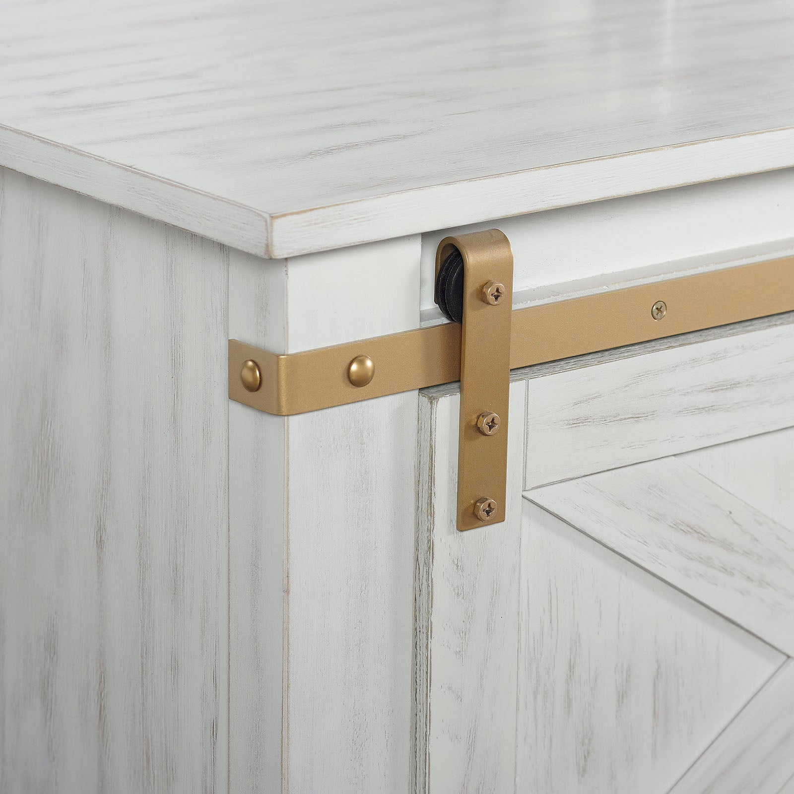 Bacerra Antique White/Gold Sofa Table - Ornate Home