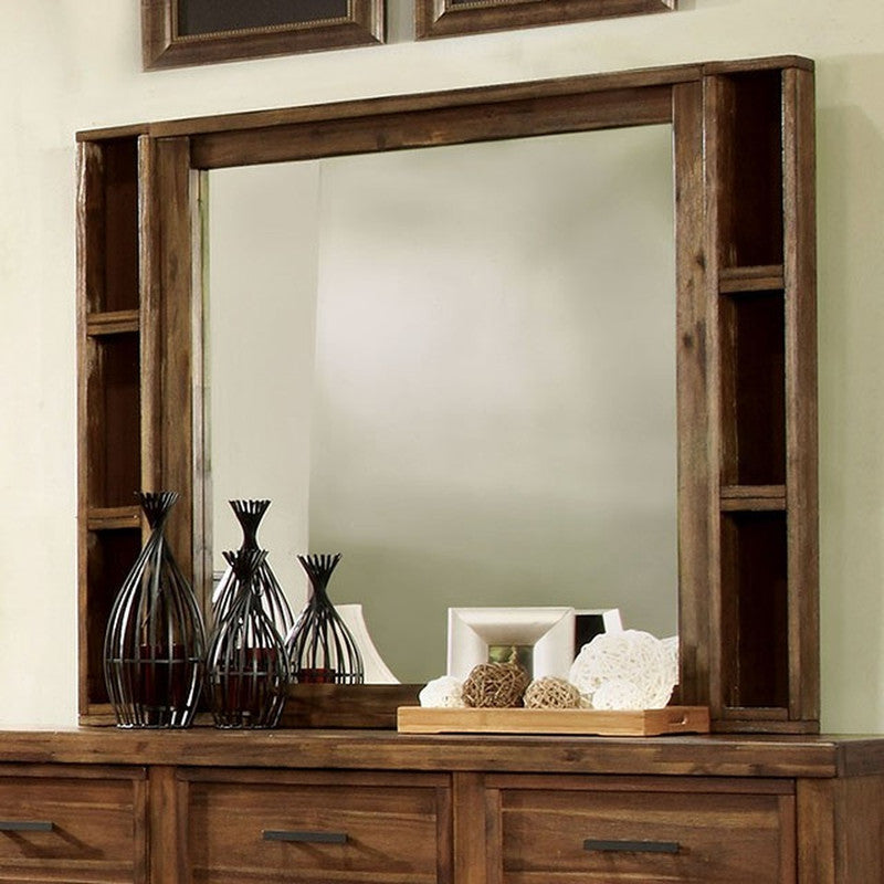 Baddock Antique Oak Mirror - Ornate Home